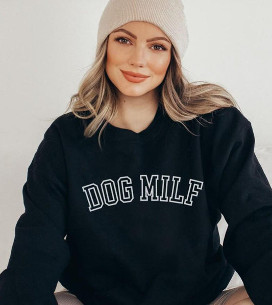 Dog Milf Sweater (Black) - LunaMarie