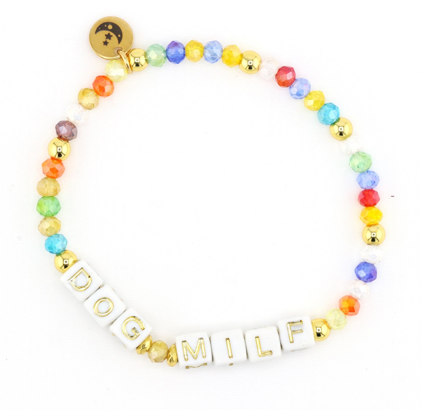 Rainbow Bracelet - Multiple Text Options - LunaMarie