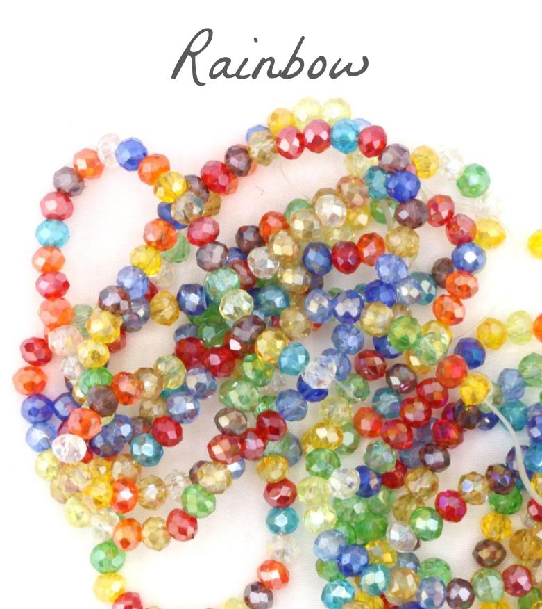 Rainbow Bracelet - Multiple Text Options - LunaMarie