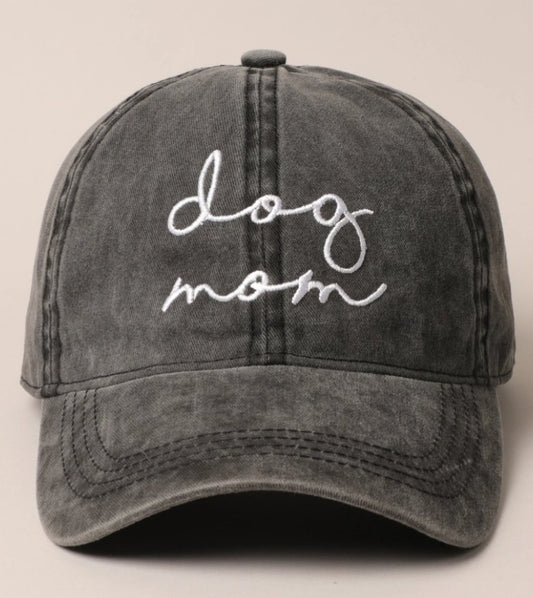 Dog Mom Embroidered Baseball Cap - LunaMarie