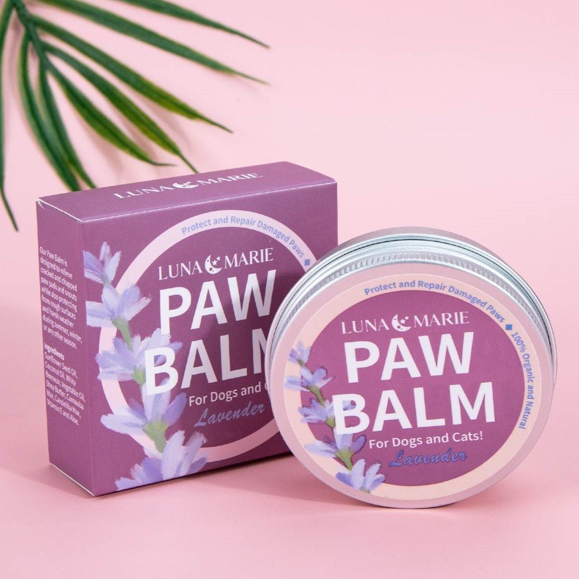 Paw Protection Balm 100% Organic (0.5 Oz) - LunaMarie