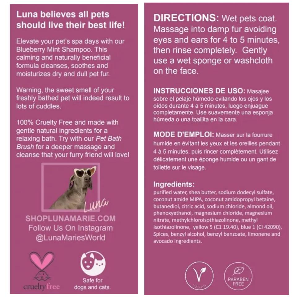 Vegan Pet Shampoo - Avocado - LunaMarie
